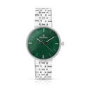 Stainless Steel 316 Watch Silver Color For Men - GREEN DIAL