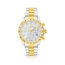 Stainless Steel 316 Watch Silver And Golden Color  - WHITE DIAL