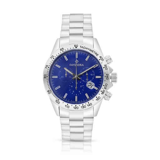 [WAT3100000BLUW118] ساعة رجالي ستانلس ستيل عيار 316 بلون فضي BLUE DIAL