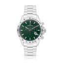 Stainless Steel 316 Watch Silver Color For Men - GREEN DIAL