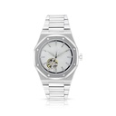 Stainless Steel 316 Watch Silver Color For Men - WHITE DIAL