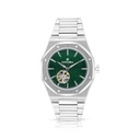 Stainless Steel 316 Watch Silver Color For Men - GREEN DIAL