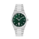 Stainless Steel 316L Watch Silver Color For Men - green MOP dial 