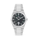 Stainless Steel 316L Watch Silver Color For Men - black MOP dial 