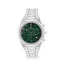 Stainless Steel 316L Watch Silver Color For Men - green MOP dial 