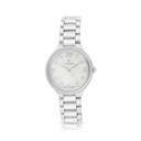 Stainless Steel 316L Watch Silver Color With White Zircon - white MOP dial 