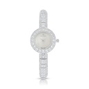 Stainless Steel 316L Watch Silver Color Embedded With White Zircon - white MOP dial 