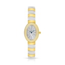 Stainless Steel 316L Watch Silver And Golden Color Embedded With White Zircon - white MOP dial 